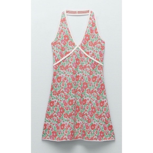 Zara Floral Mini Dress - Picture 3 of 4